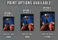 Donna Summer with Umbrella Fine Art Print