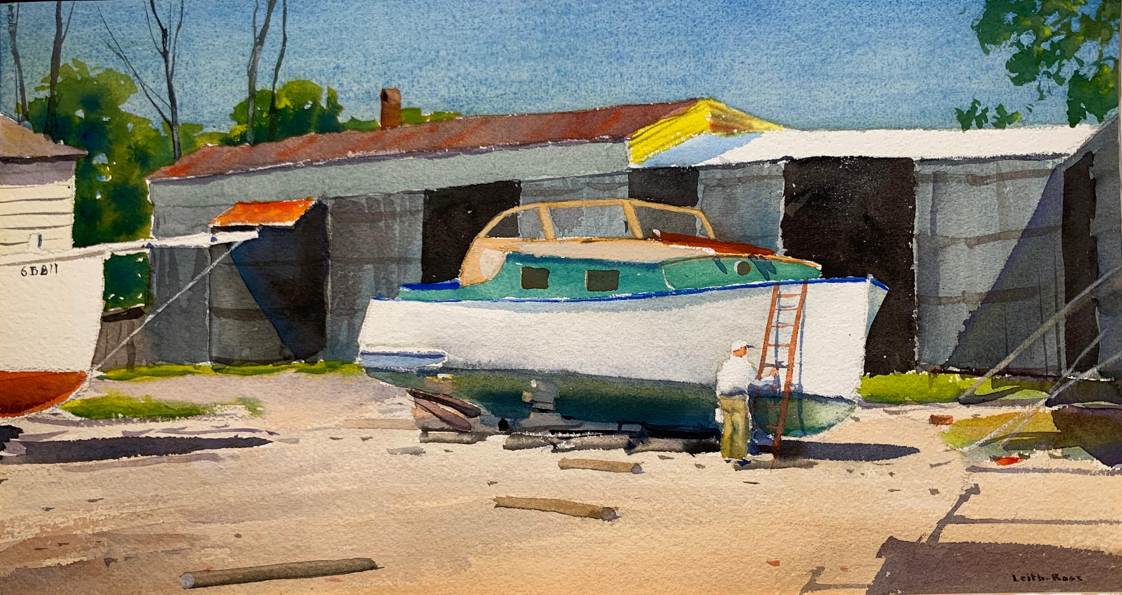 Boat Yard (PA Impressionist landscape)