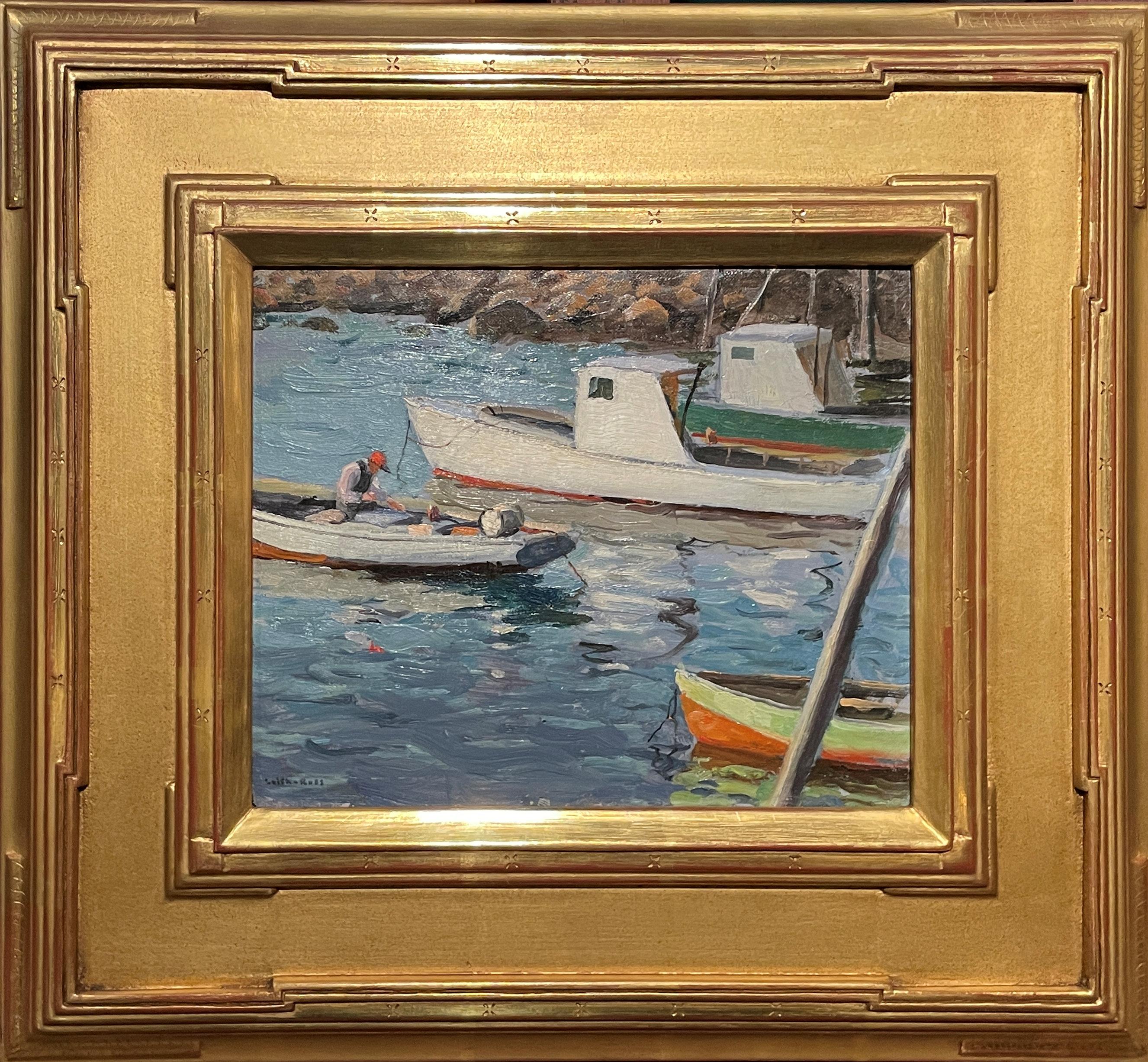 « Fisherman of Yankee Cove », Harry Leith-Ross, paysage de bateaux en vente 1