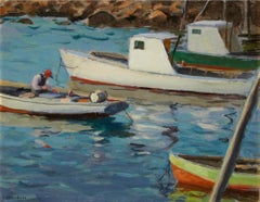 "Fisherman of Yankee Cove," Harry Leith-Ross, Boat Landscape