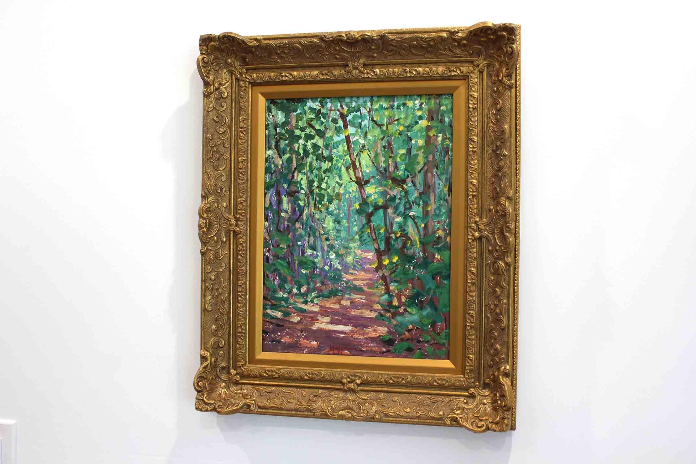Impressionistisches Ölgemälde „A Trail in the Jungle – Kartabo, British Guiana“ im Angebot 11