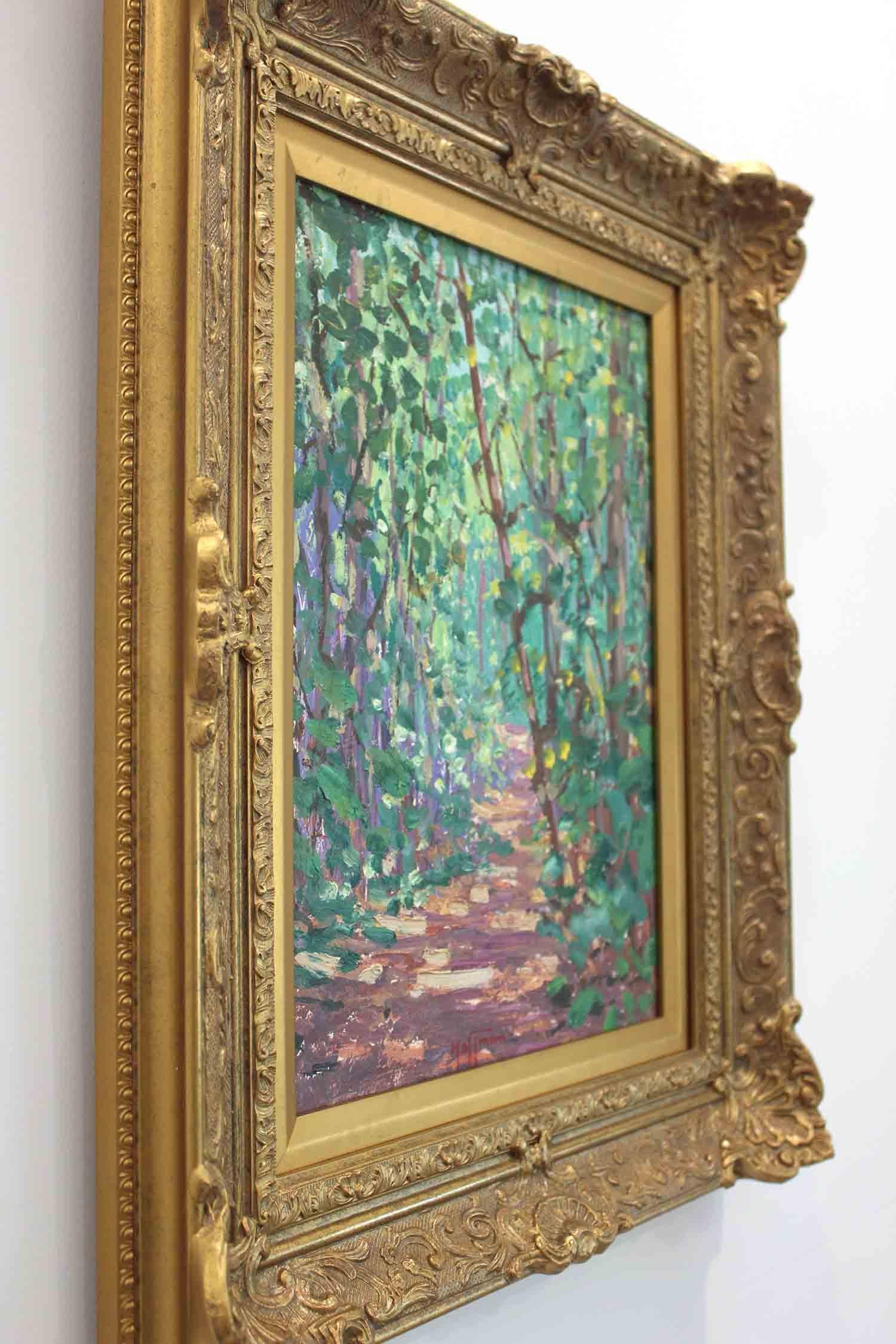 Impressionistisches Ölgemälde „A Trail in the Jungle – Kartabo, British Guiana“ im Angebot 13