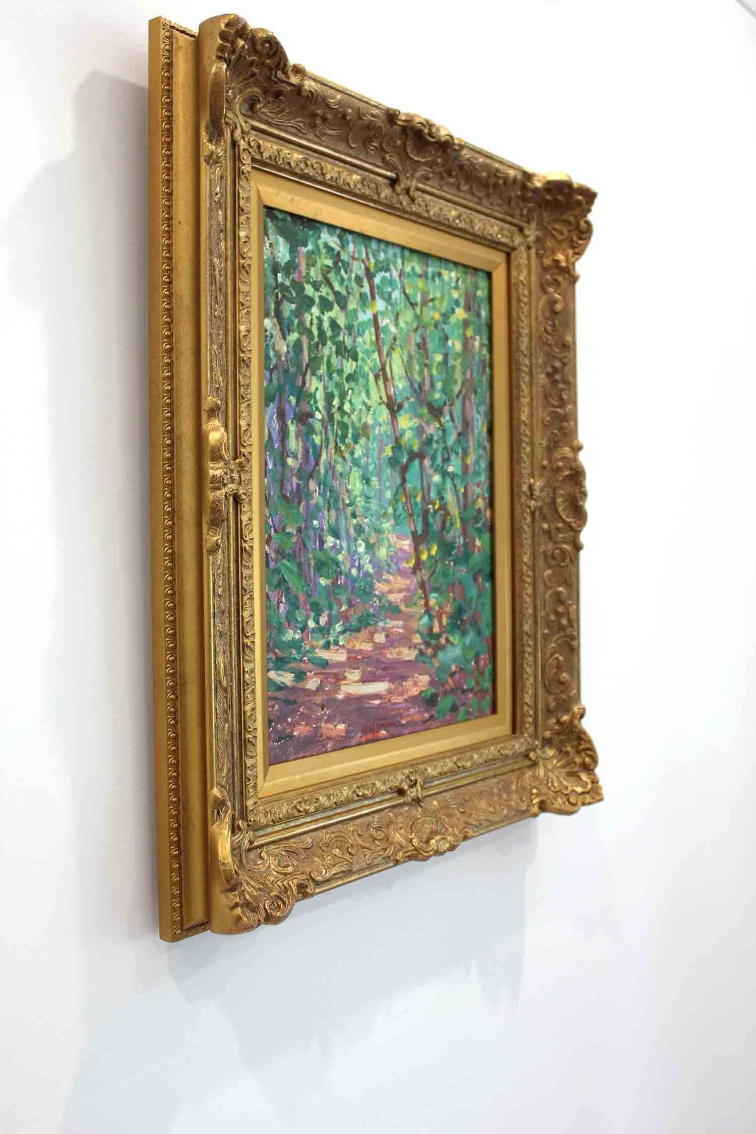 Impressionistisches Ölgemälde „A Trail in the Jungle – Kartabo, British Guiana“ im Angebot 14