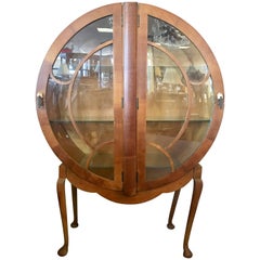 Harry & Lou Epstein 1930's Art Deco Round Bar Drinks Cabinet Vitrine