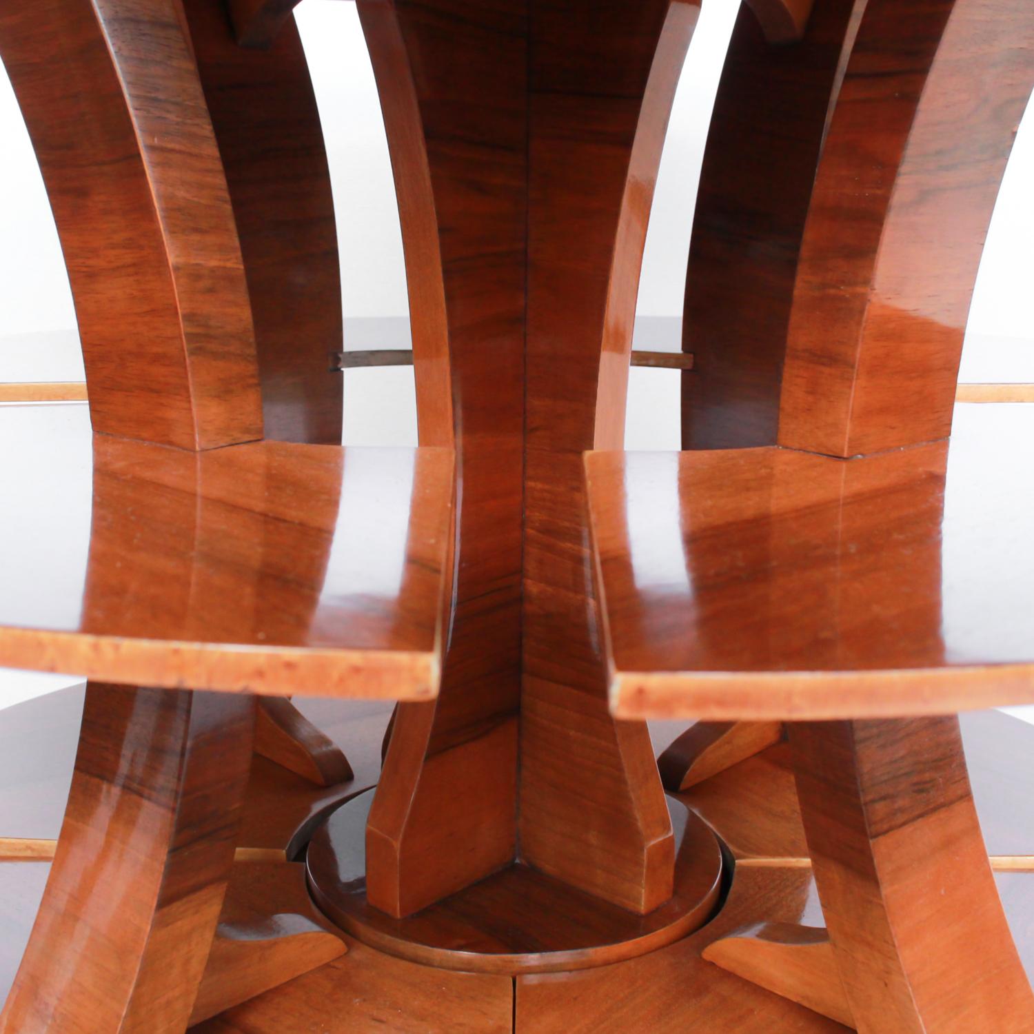 Walnut Harry & Lou Epstein Art Deco Nest of Tables