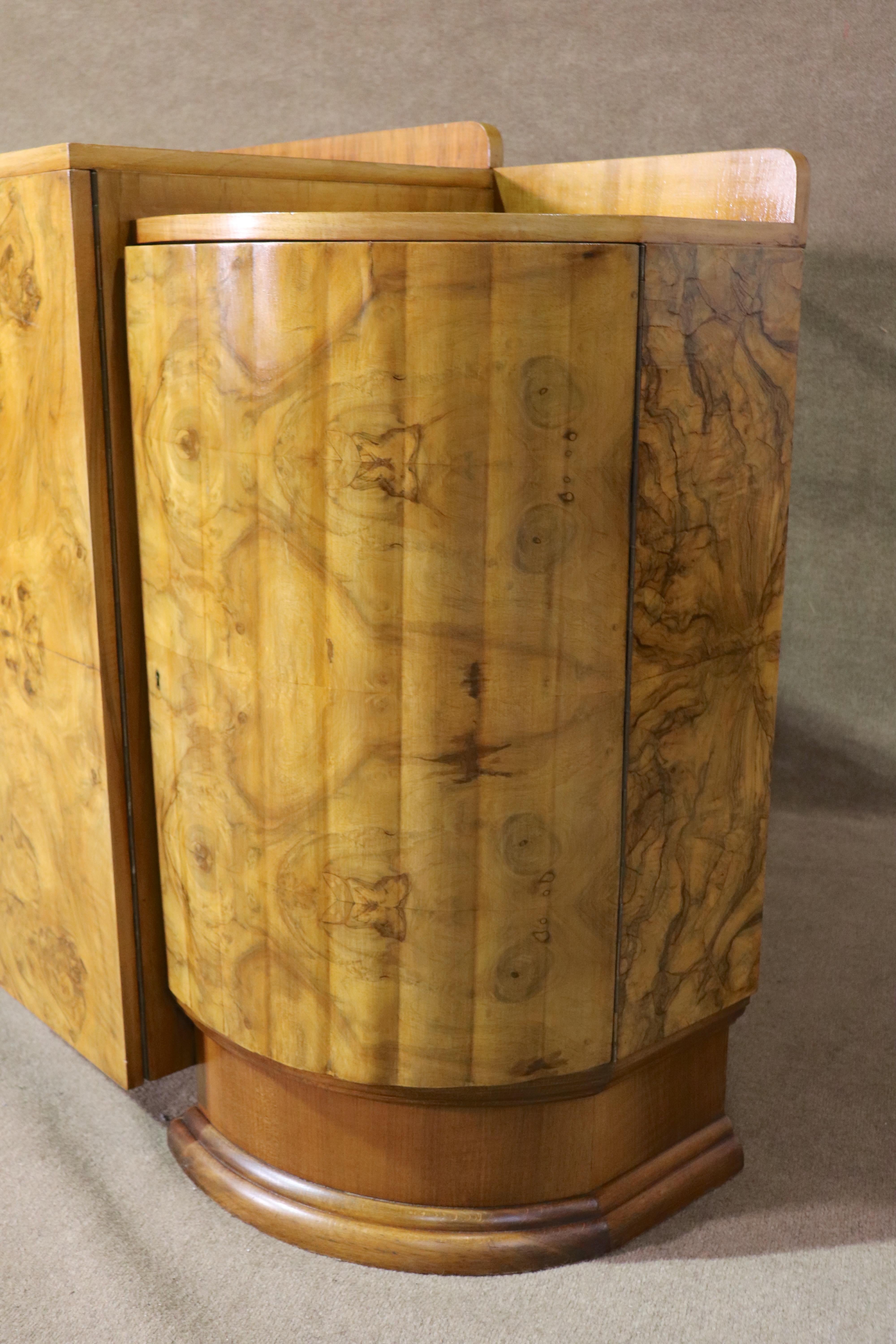 Harry & Lou Epstein attr Burl Deco Cabinet For Sale 7