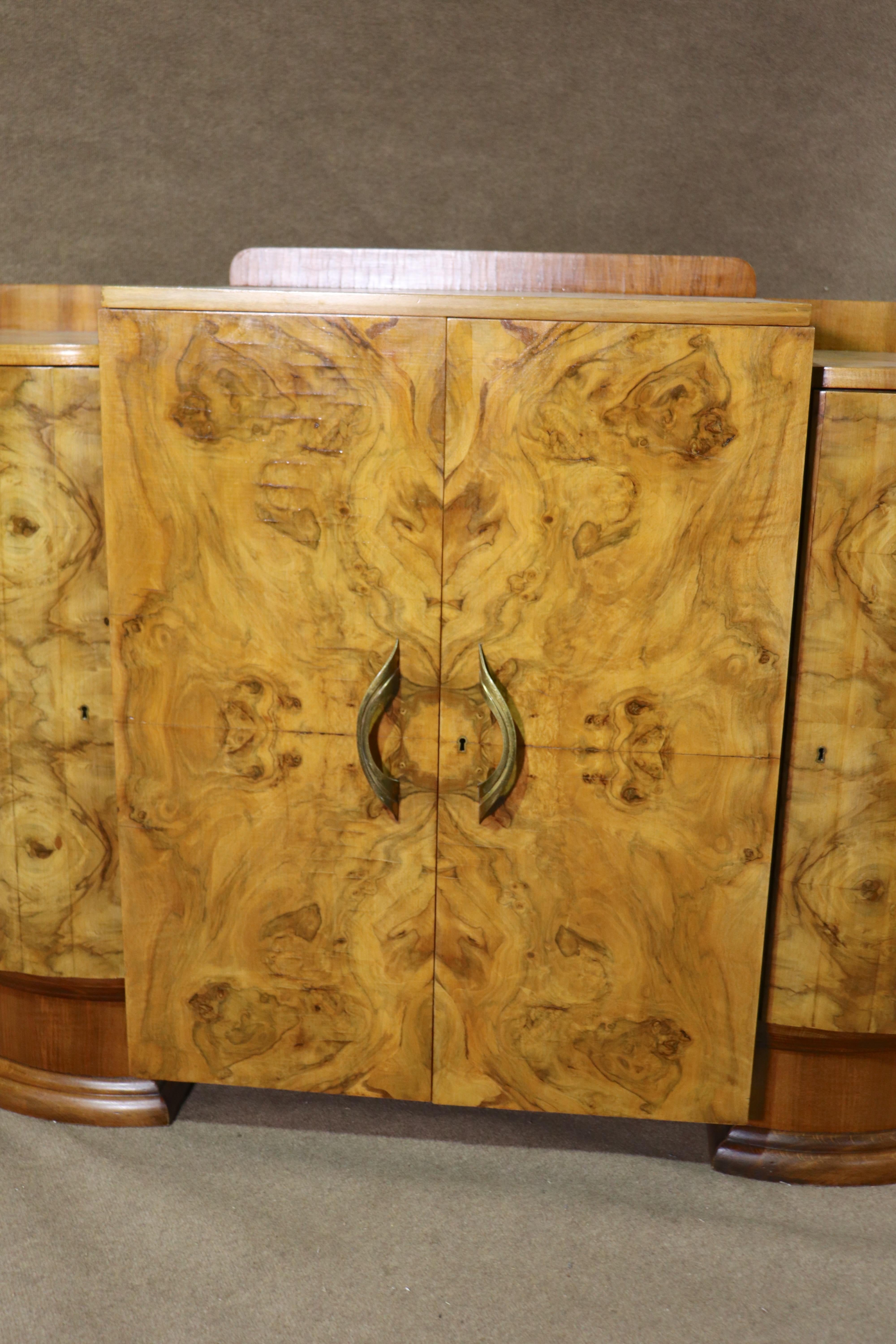 Harry & Lou Epstein attr Burl Deco Cabinet For Sale 9