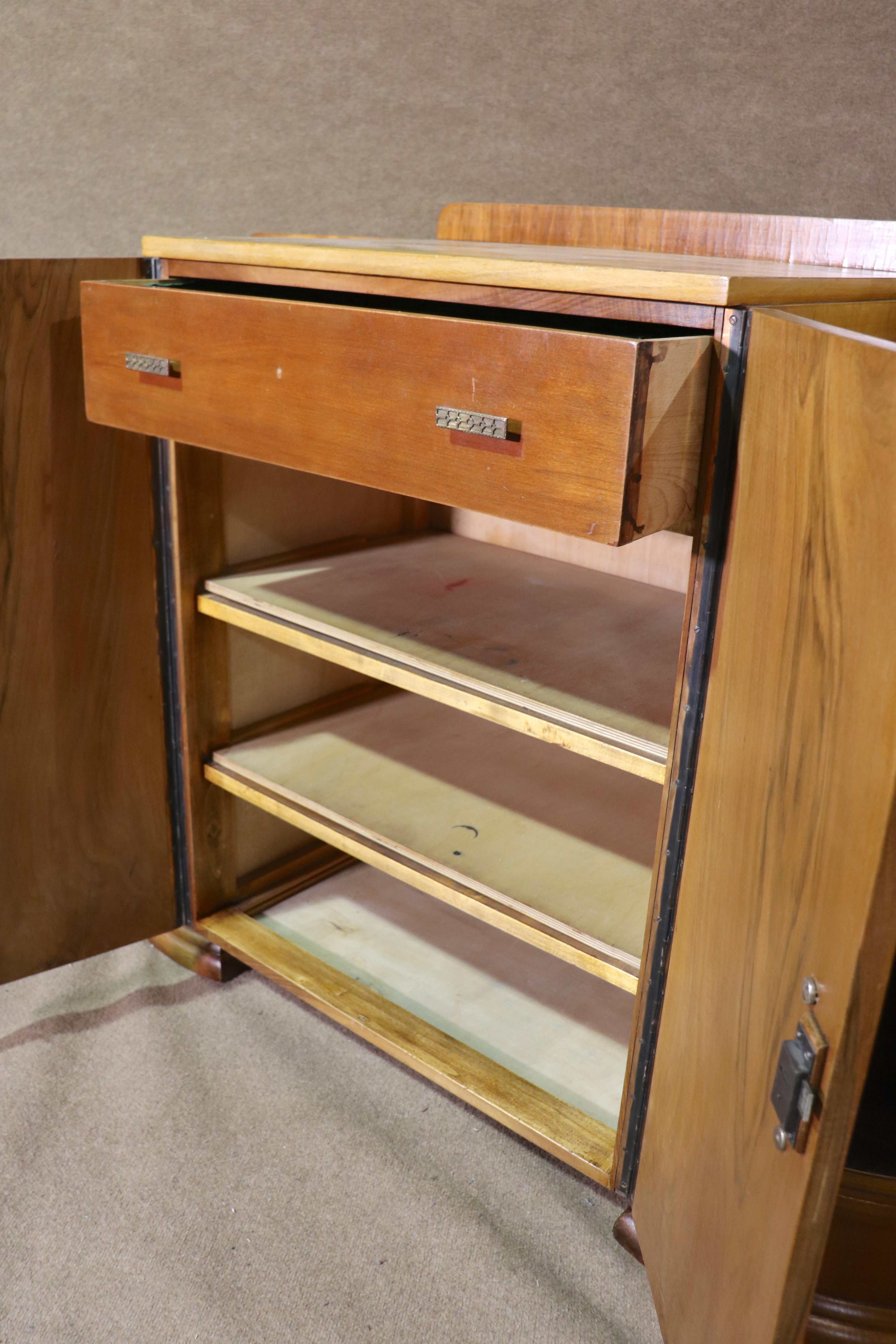 Harry & Lou Epstein attr Burl Deco Cabinet For Sale 1