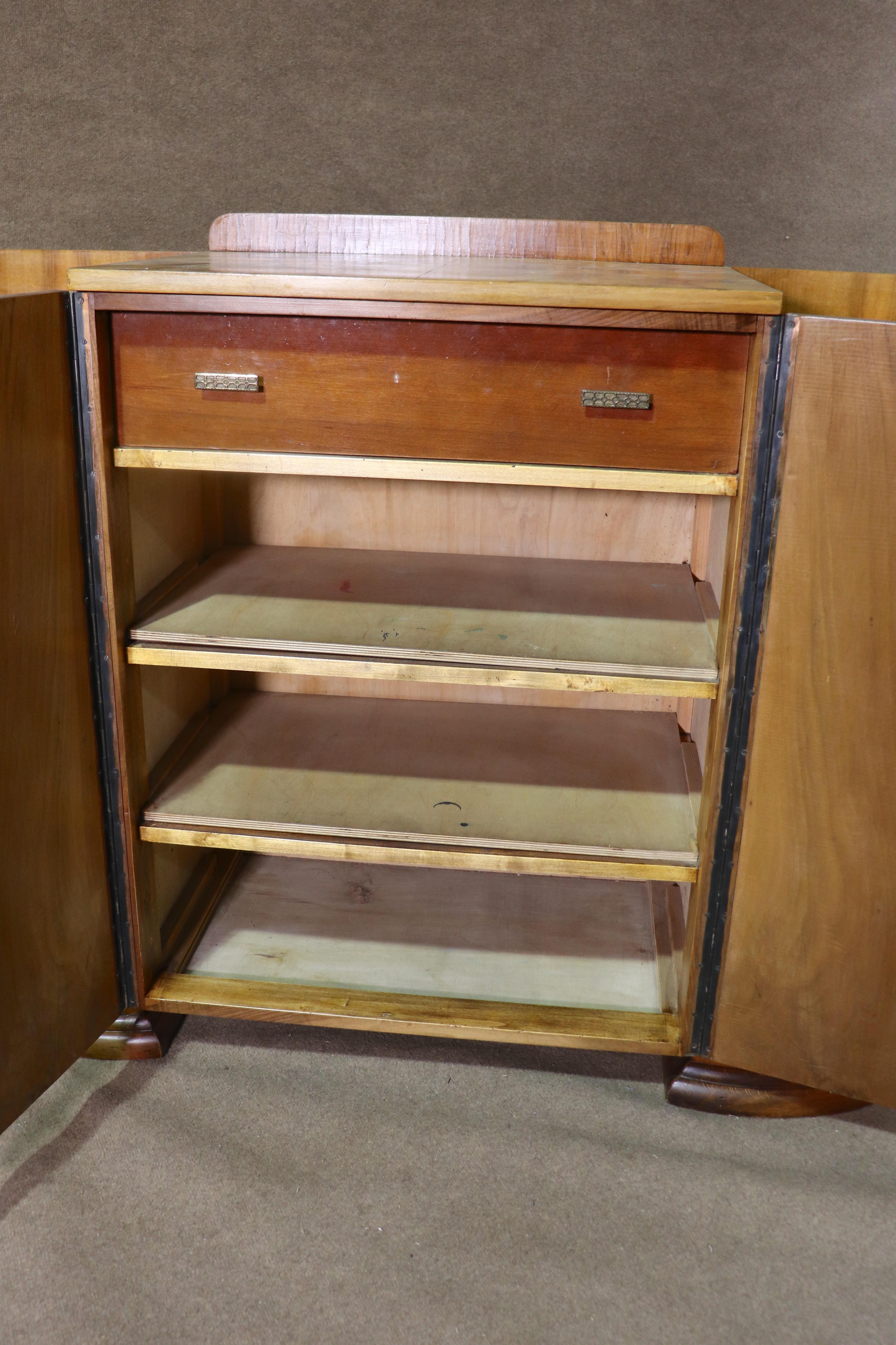 Harry & Lou Epstein attr Burl Deco Cabinet For Sale 3