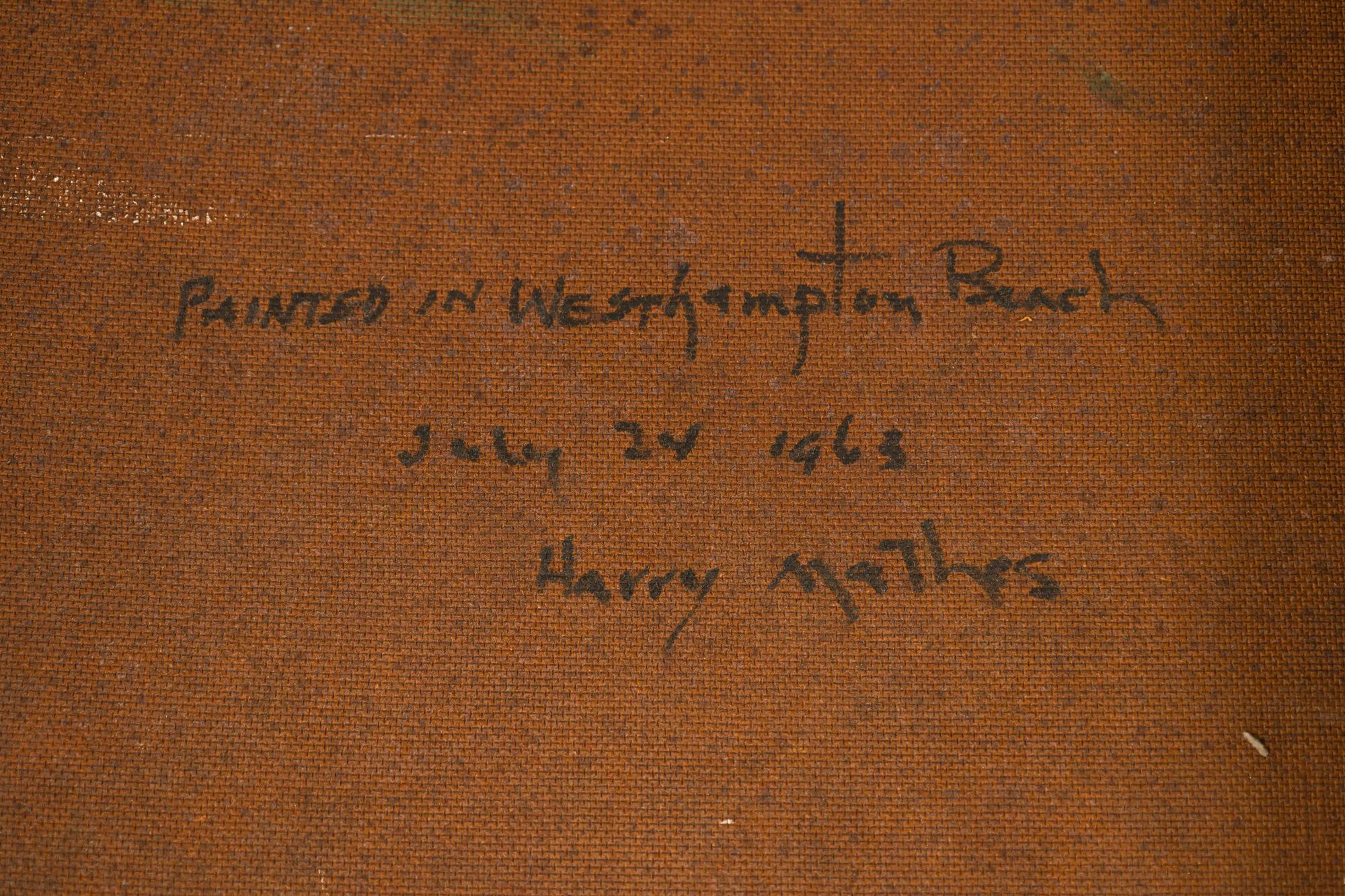 Harry Mathes, peinture abstraite américaine du milieu du siècle sur carton rigide en vente 6