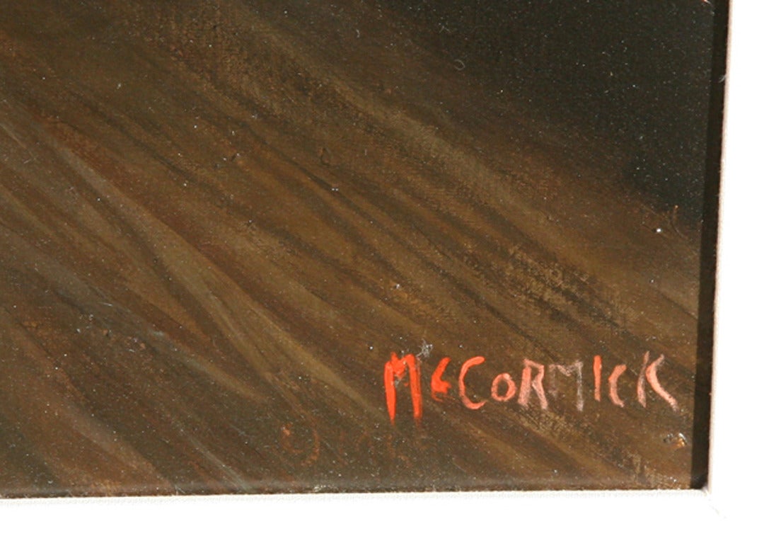 Downey's, peinture d'intérieur d'un restaurant par McCormick - Réalisme Painting par Harry McCormick