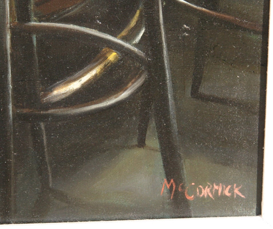 Peinture à l'huile photoréaliste d'Emilio par Harry McCormick en vente 2