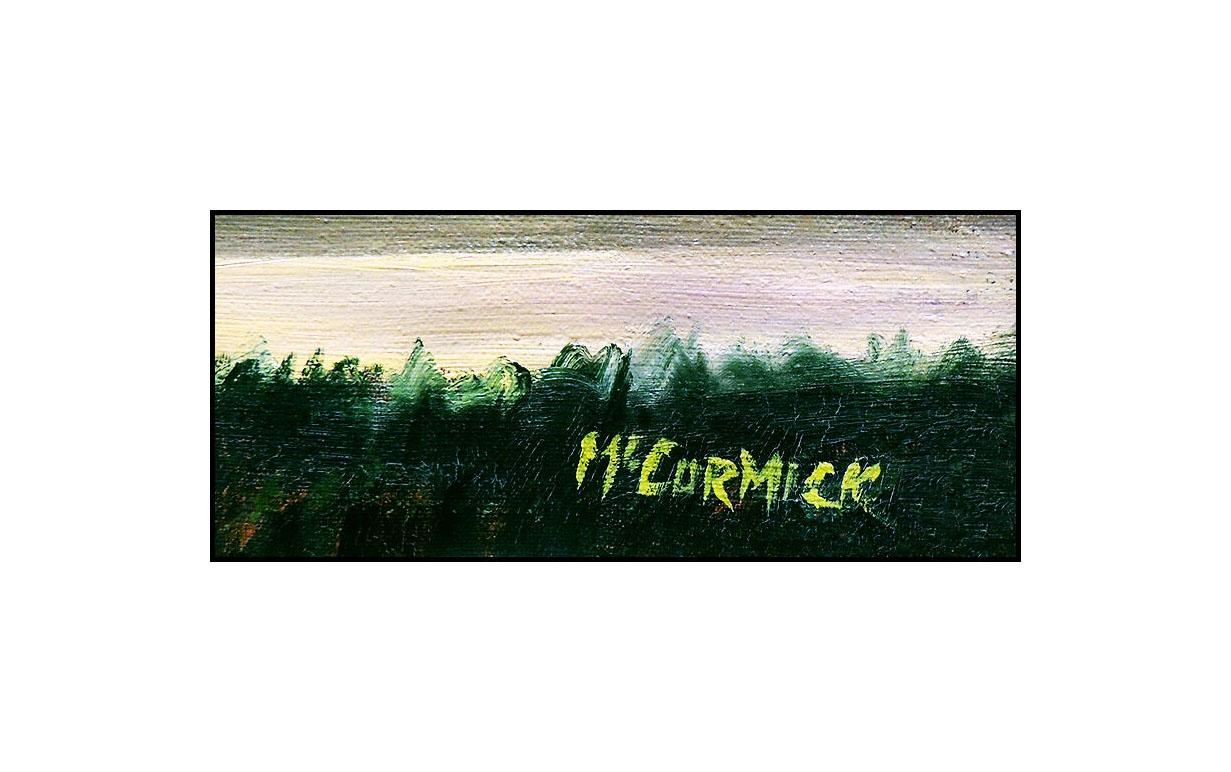 Harry McCormick Large Original Oil Painting on Canvas Modern Cityscape Signed For Sale 1