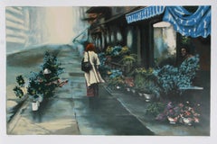 Flower Market, sérigraphie photoréaliste d'Harry McCormick