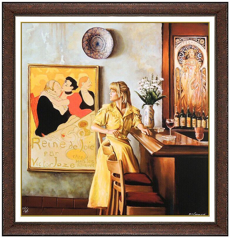 Harry McCormick Original Giclee On Canvas Chelsea Lion Modern Signed Framed Art For Sale 1