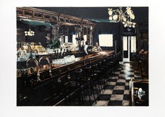 Restaurante Harvey's Chelsea, serigrafía fotorrealista de Harry McCormick