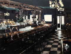 Antique Harvey's Chelsea Restaurant, Photorealist Screenprint by Harry McCormick