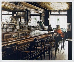 The Landmark Tavern II, fotorealistische Lithographie von Harry McCormick