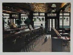 The Landmark Tavern, Photorealist Screenprint by Harry McCormick