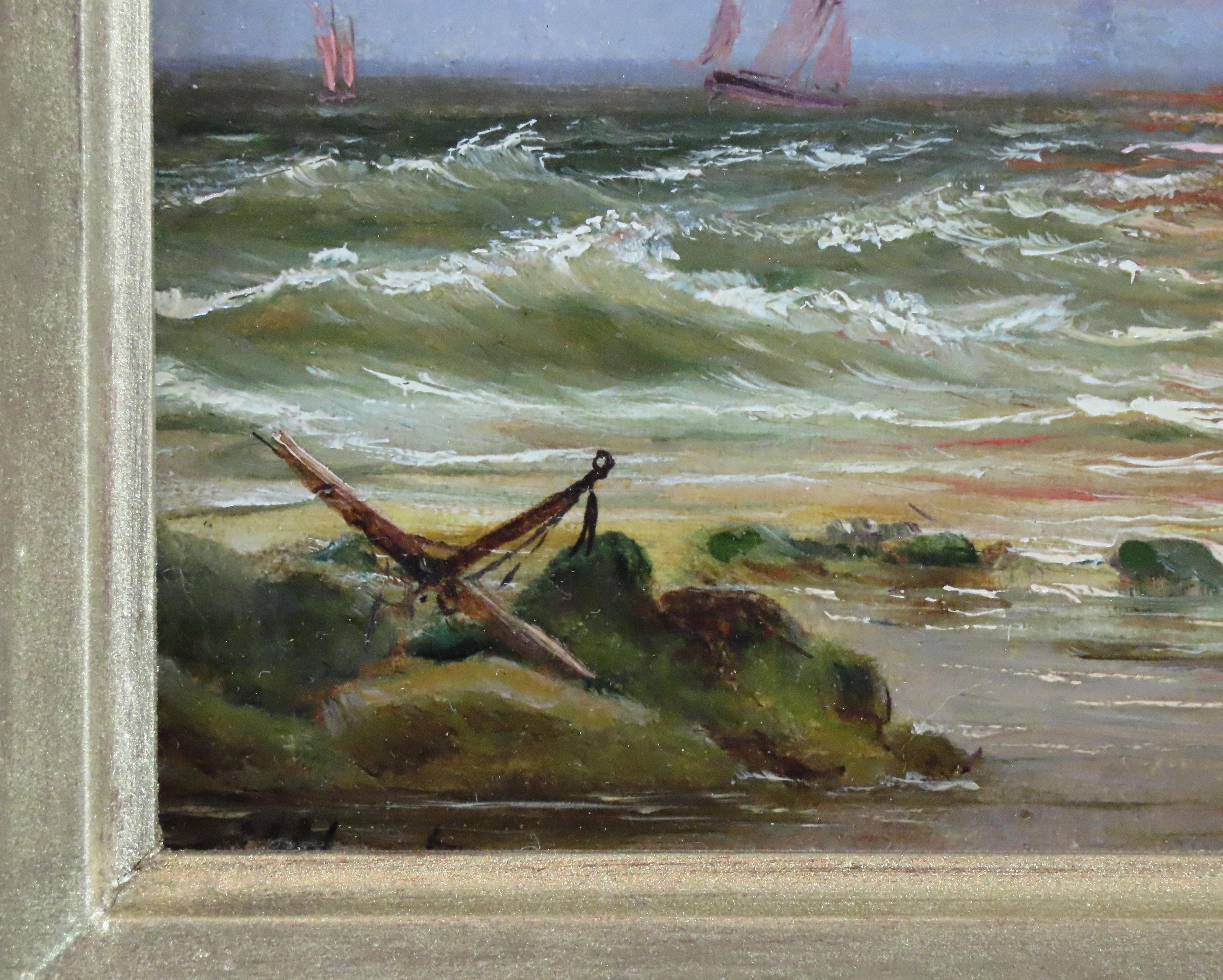Pair of Original Oils on Canvas. HARRY MILLSON HUNT, 
