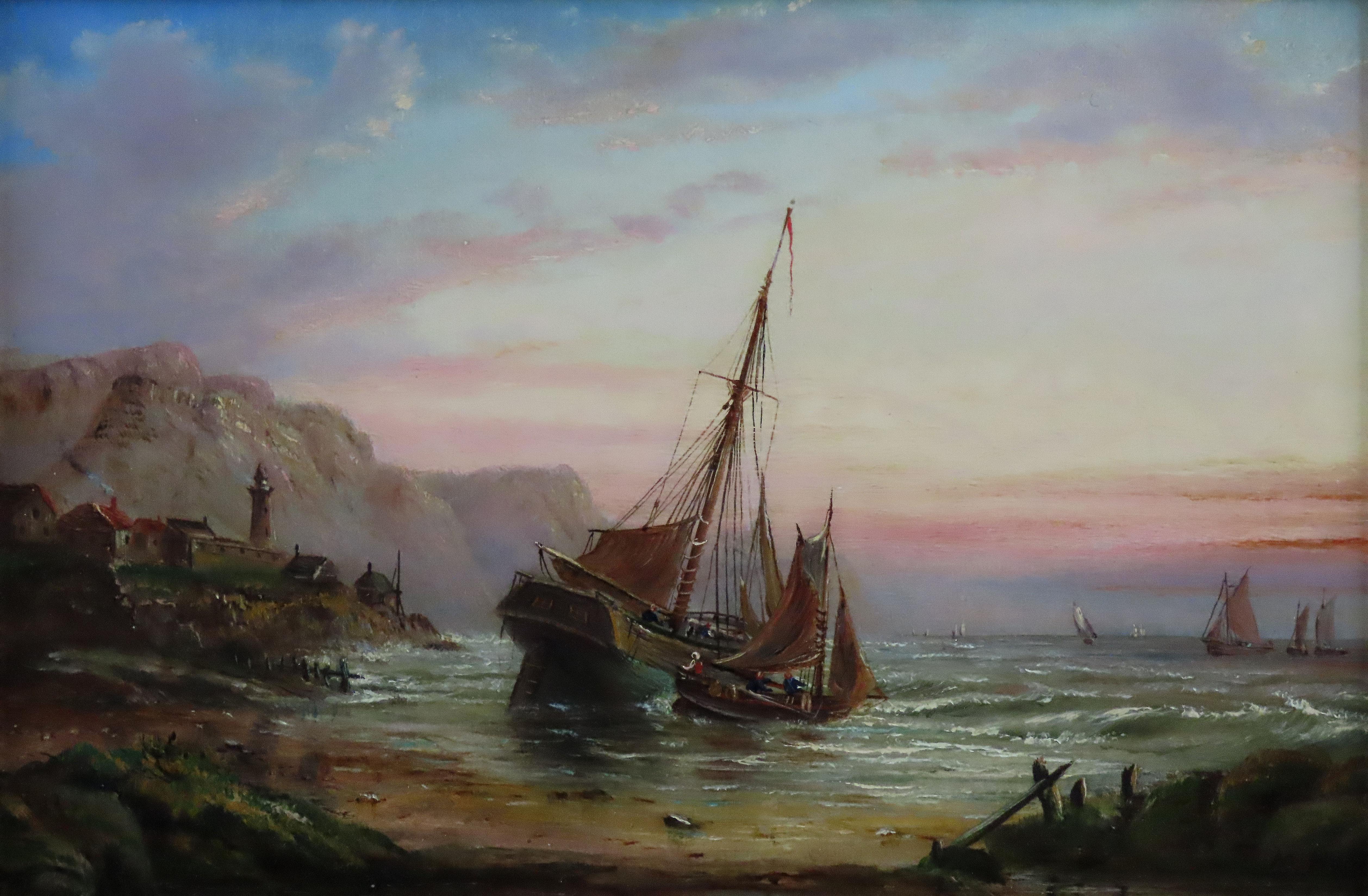 Pair of Original Oils on Canvas. HARRY MILLSON HUNT, 