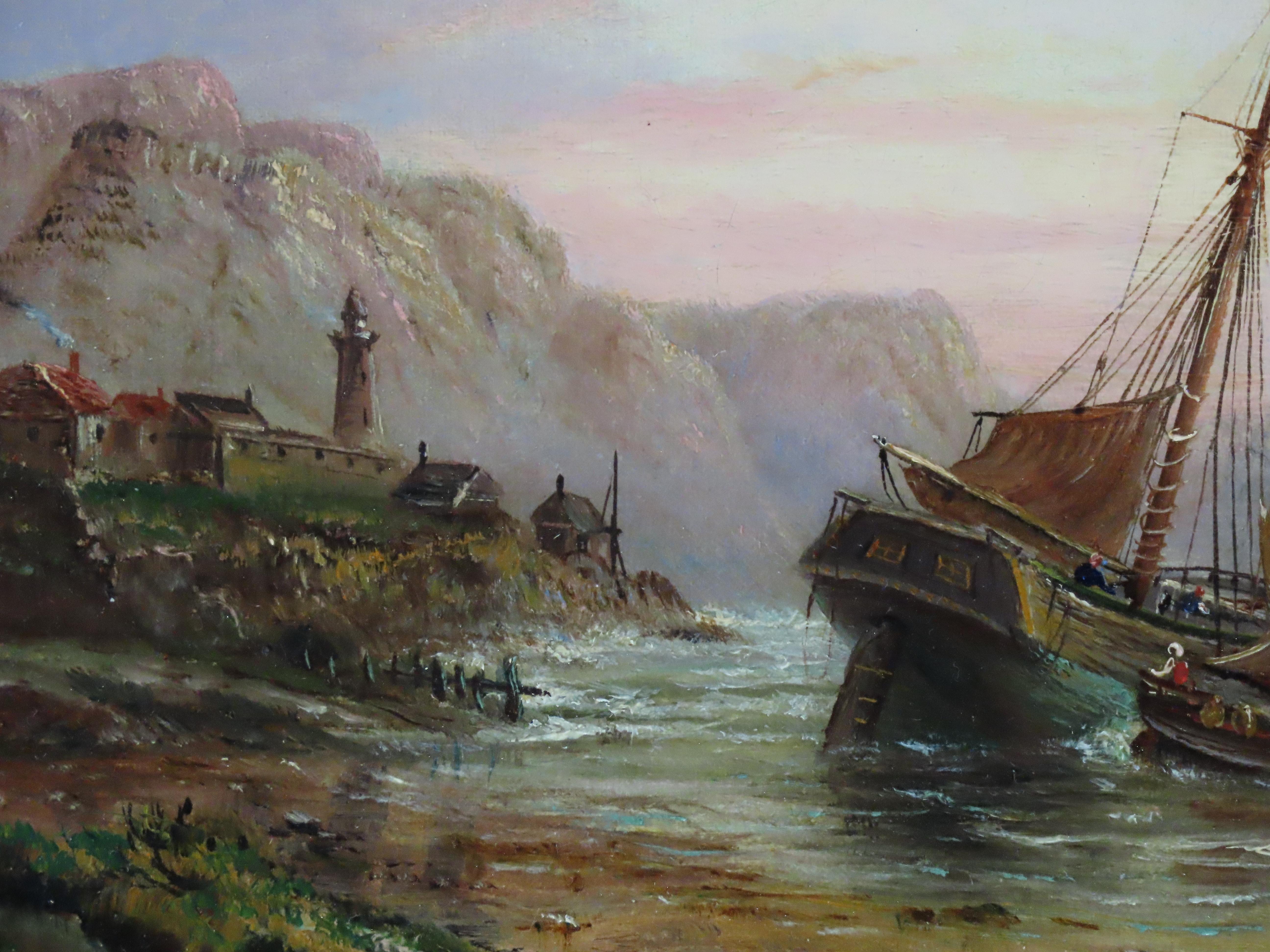 Pair of Original Oils on Canvas. HARRY MILLSON HUNT, 