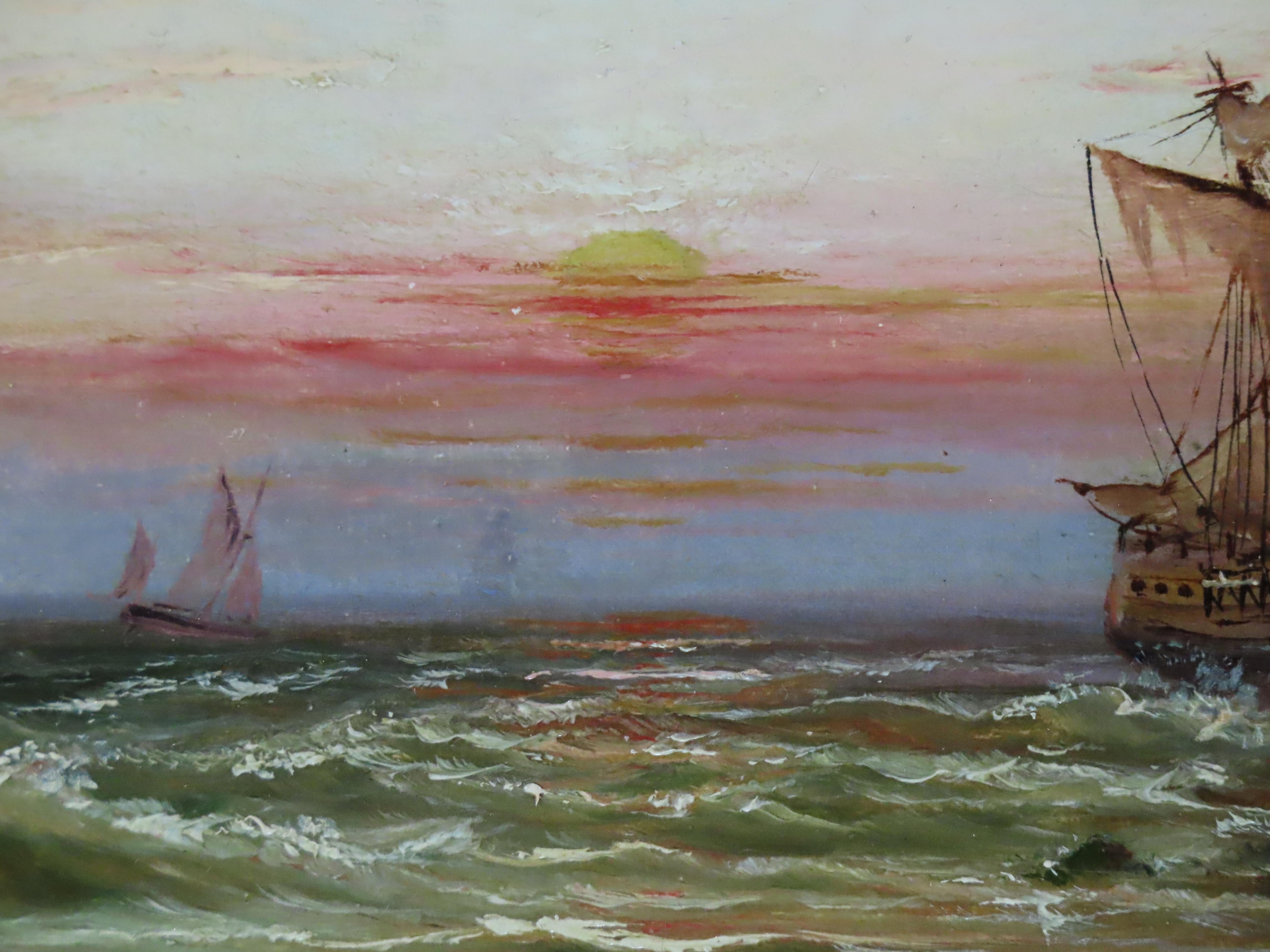 Pair of Original Oils on Canvas. HARRY MILLSON HUNT, 