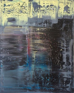  Amerikanische Contemporary Art von Harry James Moody - Abstraktes Blau-Grau n°106