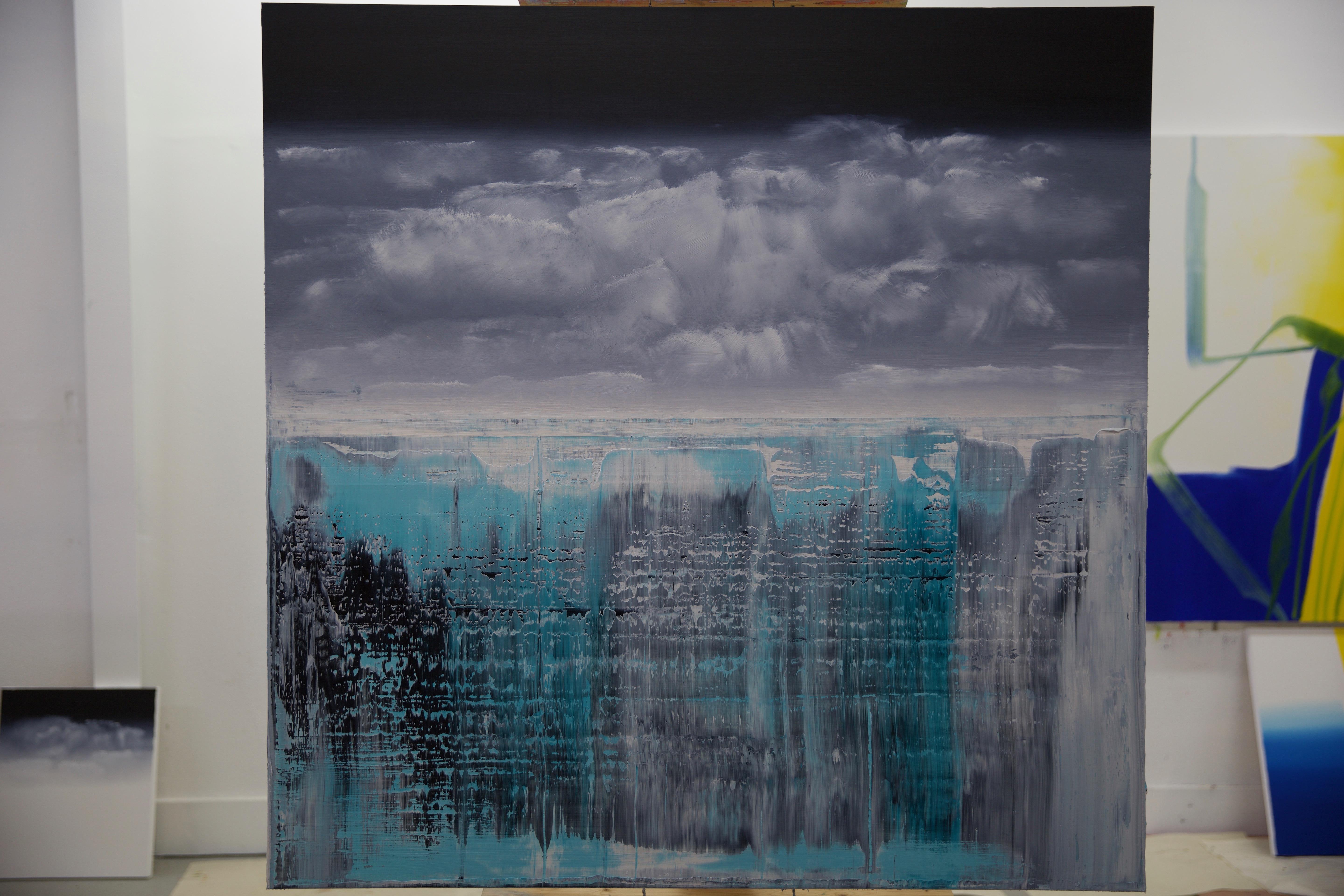 German Contemporary Art by Harry Moody - Abstract & Icebergs n°322 - Painting by Harry James Moody