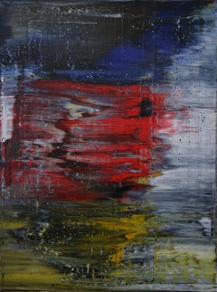 American Contemporary Art by Harry James Moody - Abstract Red White Blue n°150