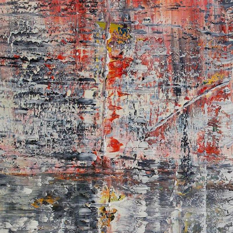 Johanna Abstract #500 - Gray Abstract Painting by Harry James Moody