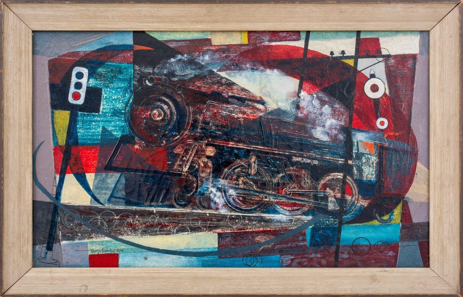 Abstract Painting de Harry Morningstern - "Motor"