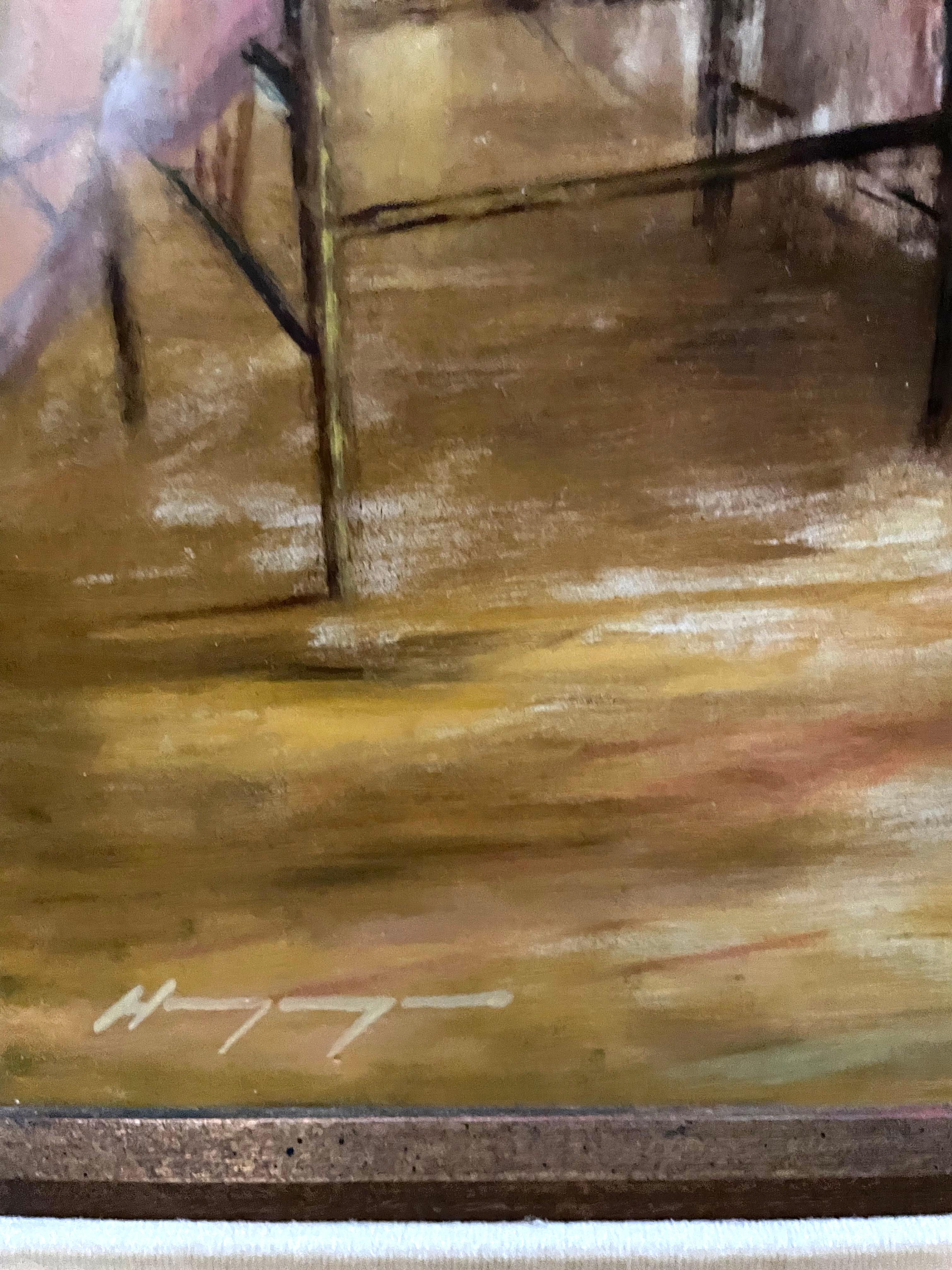 Junge Ballerinas – Painting von Harry Myers