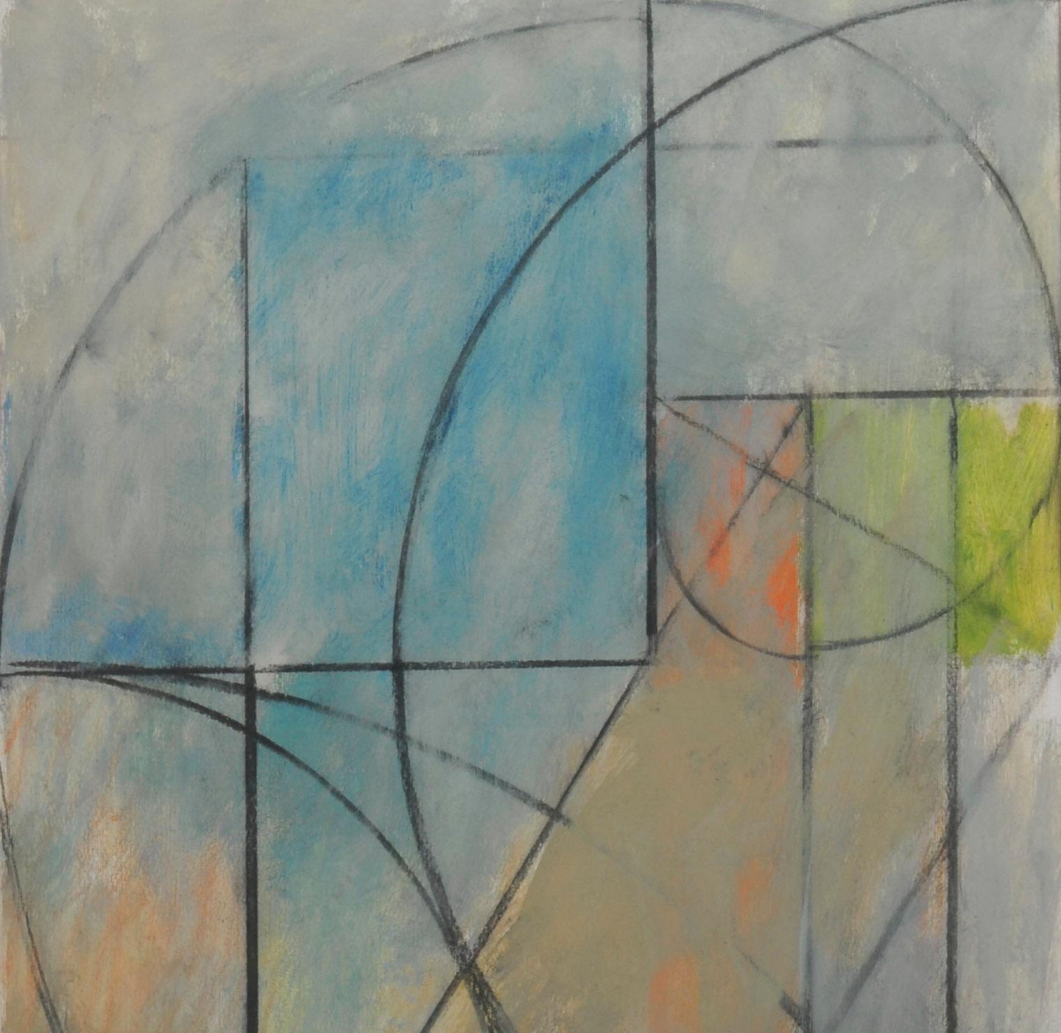 La spirale du temps II - Painting de Harry Nadler