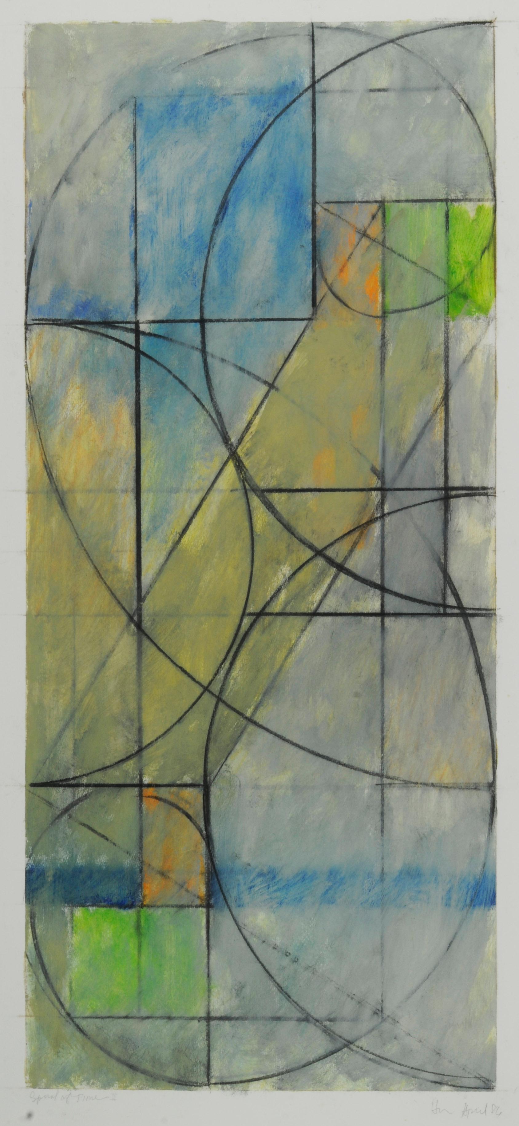 Abstract Painting di Harry Nadler - Spirale del Tempo II