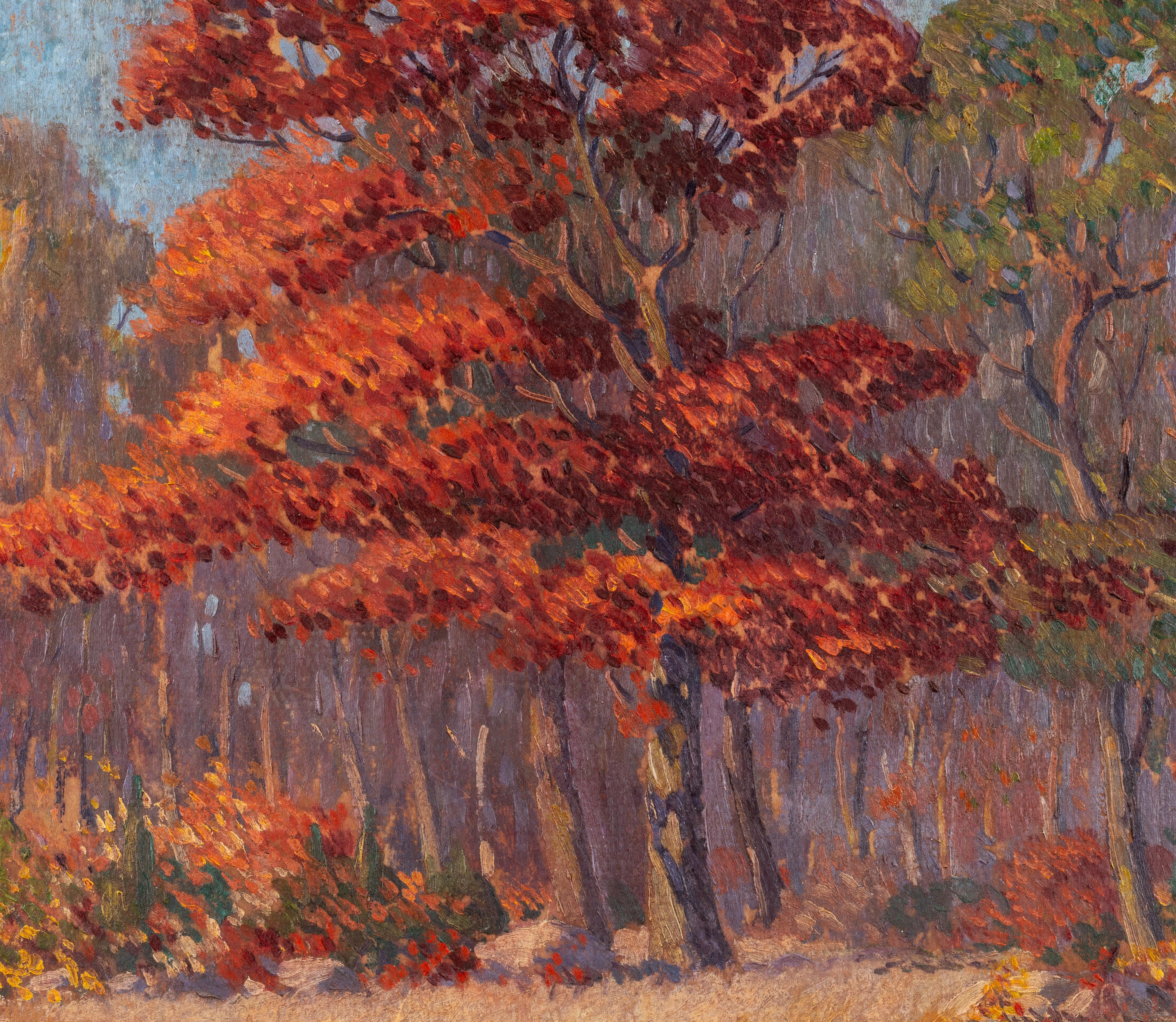 Le chêne rouge - Moderne Painting par Harry Neyland