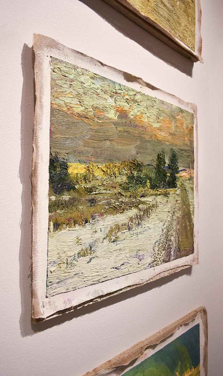 #5537 Road Past Betsy's Land: Impressionist En Plein Air Landscape Painting  2