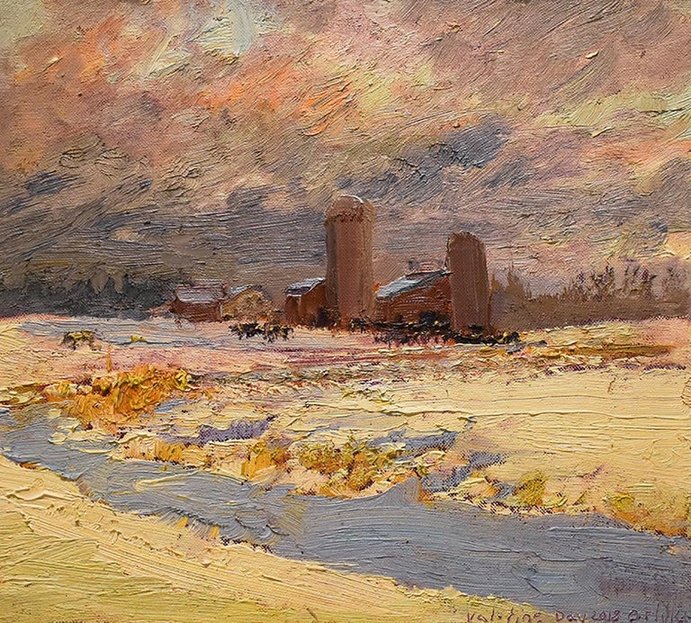 Harry Orlyk 5550 Farm On Callaway Rd Impressionist En Plein Air