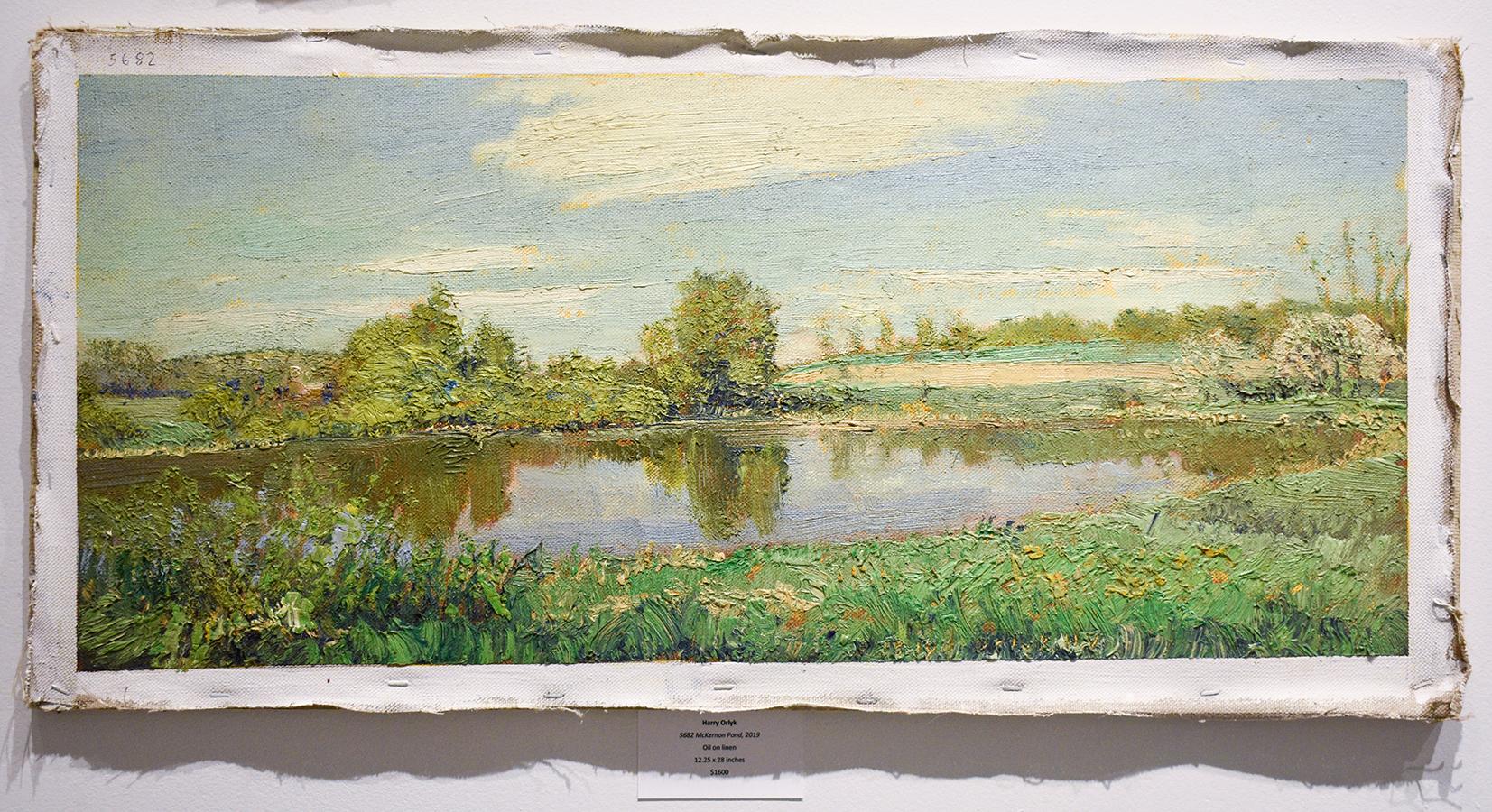 #5682 McKernon Road: Impressionistisches Sommerlandschaftsgemälde En Plein Air  (Impressionismus), Painting, von Harry Orlyk