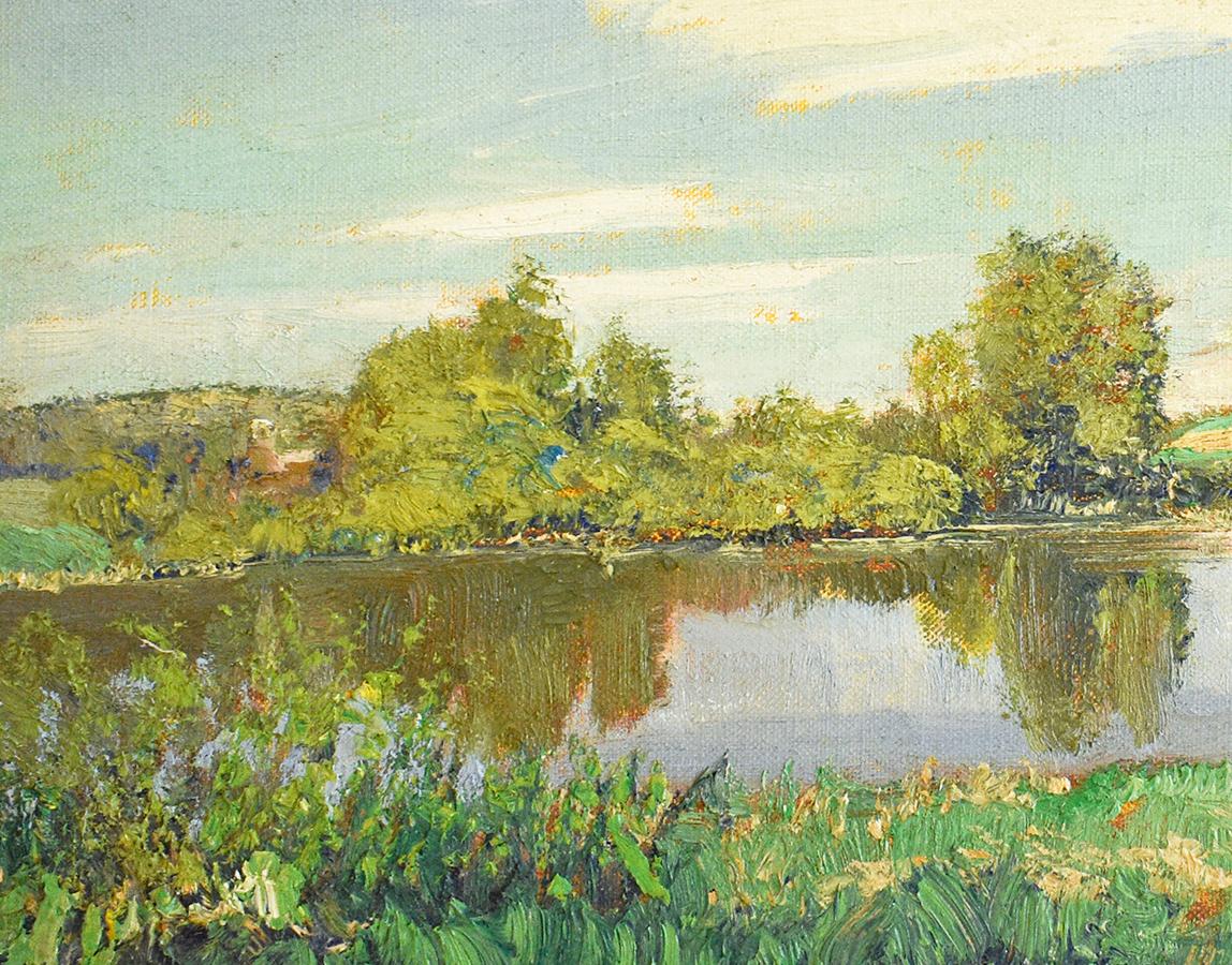 #5682 McKernon Road: Pittura impressionistica En Plein Air di un paesaggio estivo 1