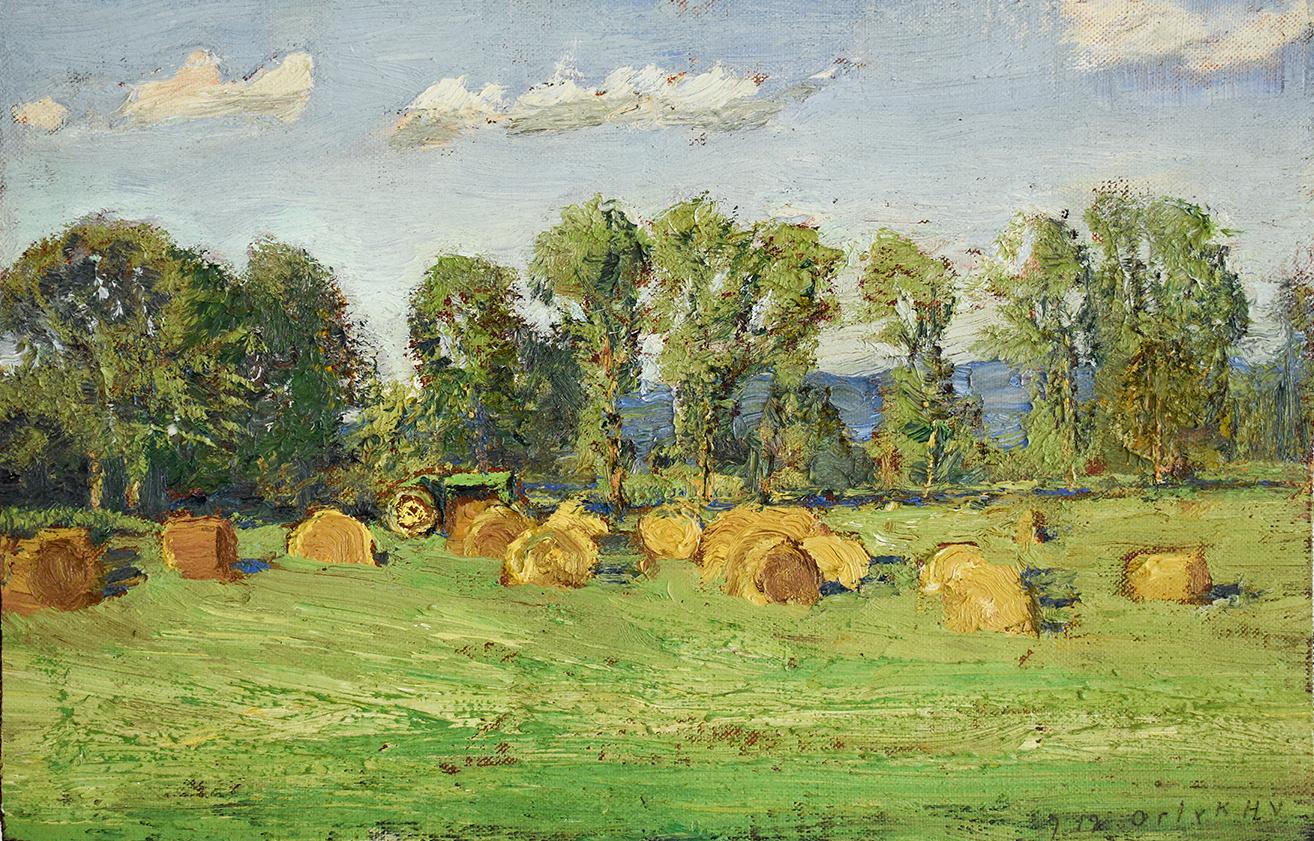 #5713 Richard Neil's Field: Impressionistic En Plein Air Landscape Painting  3