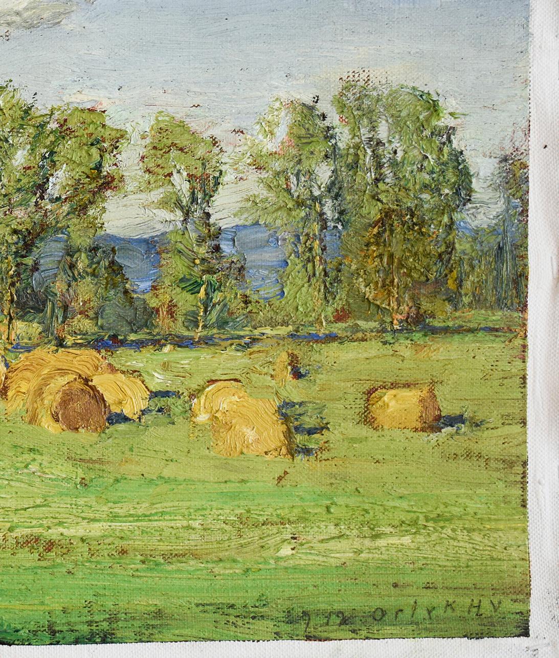 #5713 Richard Neil's Field: Impressionistic En Plein Air Landscape Painting  4