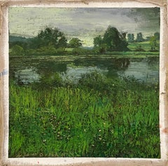 Melvile's Pond: Impressionistisches Pleinair-Landschaftsgemälde auf Leinen