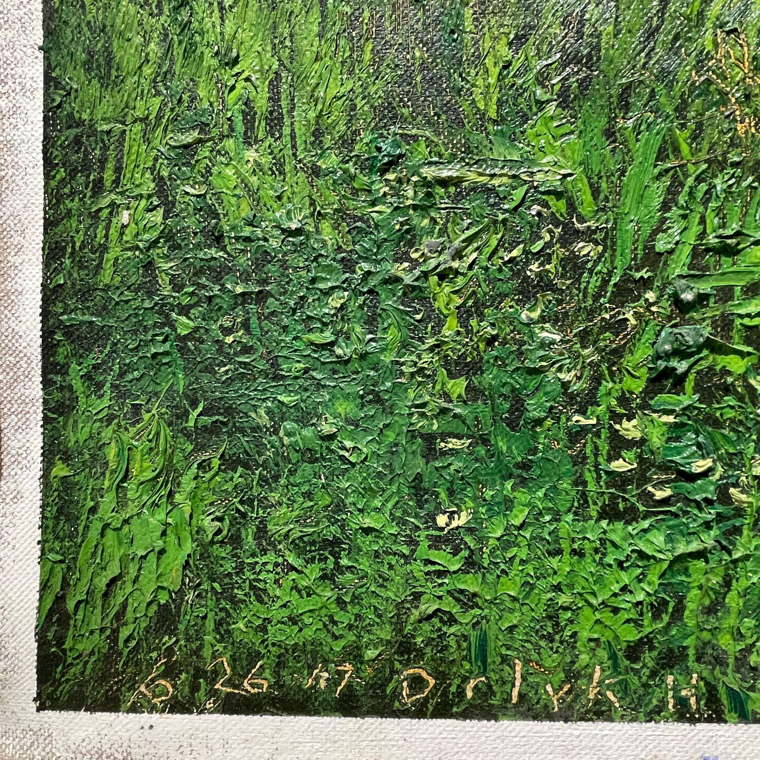 Melvile's Pond: Impressionist Plein Air Countryside Landscape Painting on Linen 3