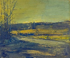 Riley Hill Road (Paisaje impresionista al aire libre de una granja)