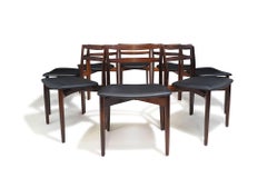 Harry Ostergaard Danish Rosewood Dining Chairs, Set of Eight (8)