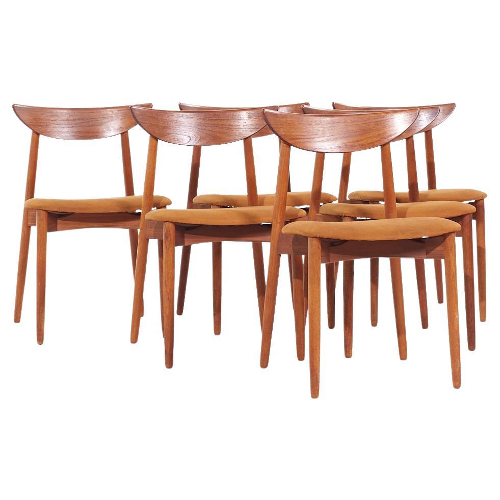 Harry Ostergaard for Randers Mobelfabrik MCM Teak Dining Chairs - Set of 6
