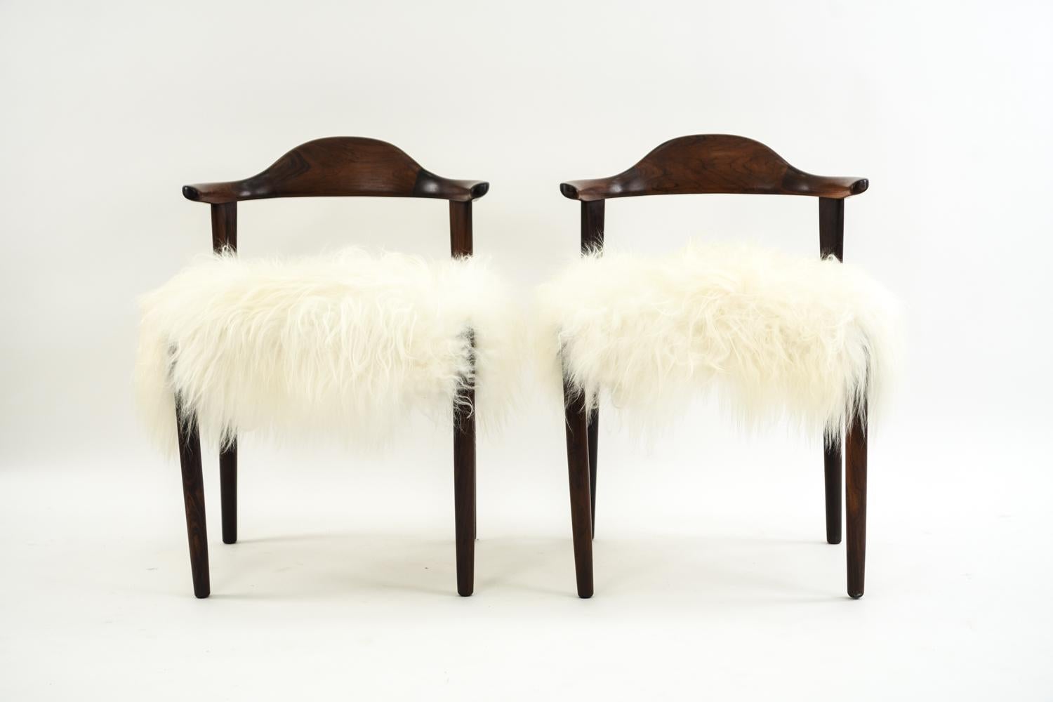 20th Century Harry Ostergaard for Randers Pair of Cow Horn Chairs