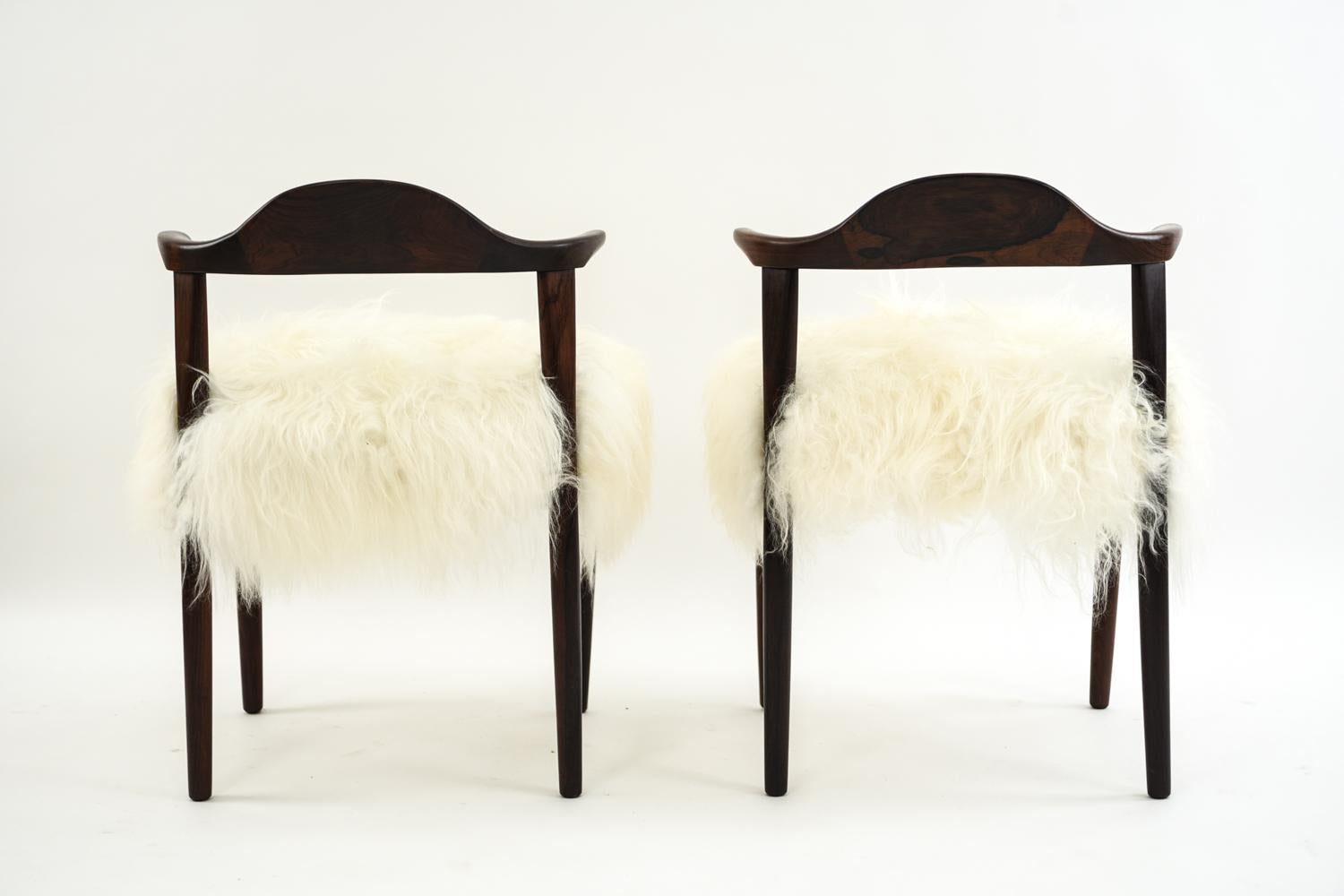 Harry Ostergaard for Randers Pair of Cow Horn Chairs 1