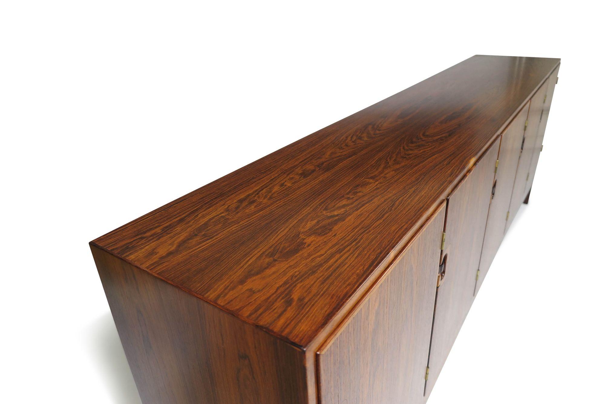 Harry Ostergaard for Randers Rosewood Danish Credenza For Sale 1